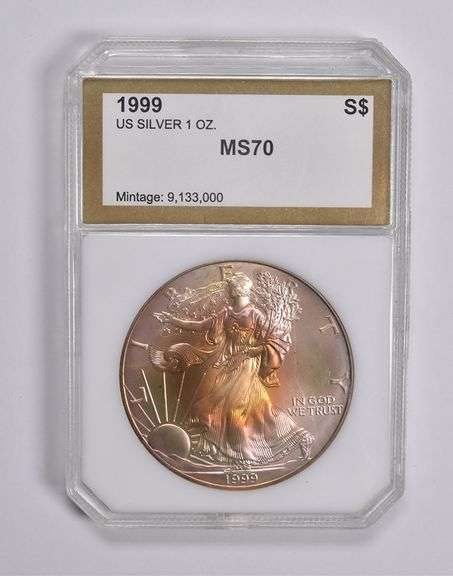 MS70 1999 American Silver Eagle PCI