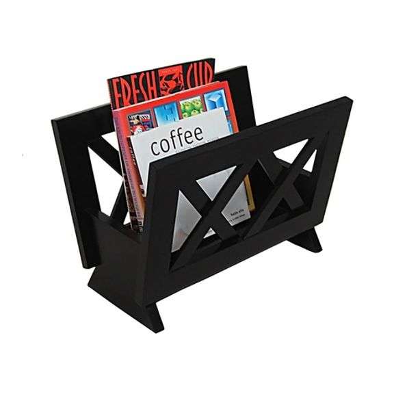 Stylish Mahogany Magazine Rack