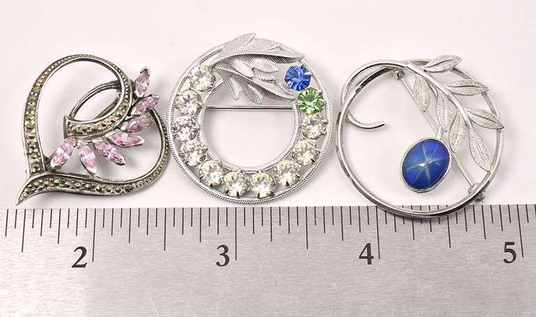 Random Pin Lot In Sterling Silver