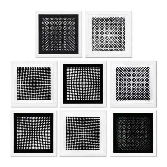 Cinetiques (Set of 8) by Vasarely