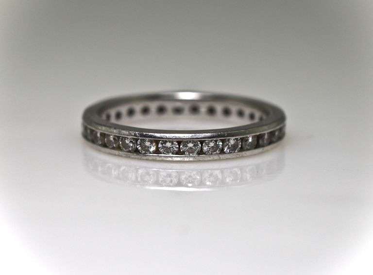 Popular Platinum Diamond Eternity Band