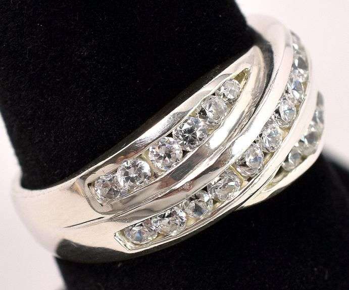 CZ Ring In Sterling Silver