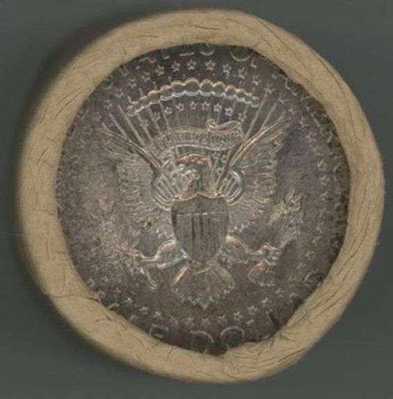 Original bank-wrapped Gem BU roll of 20 1964 Kennedy Half Dollars