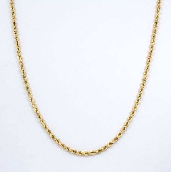 Always Useful 14k 20" Rope Necklace
