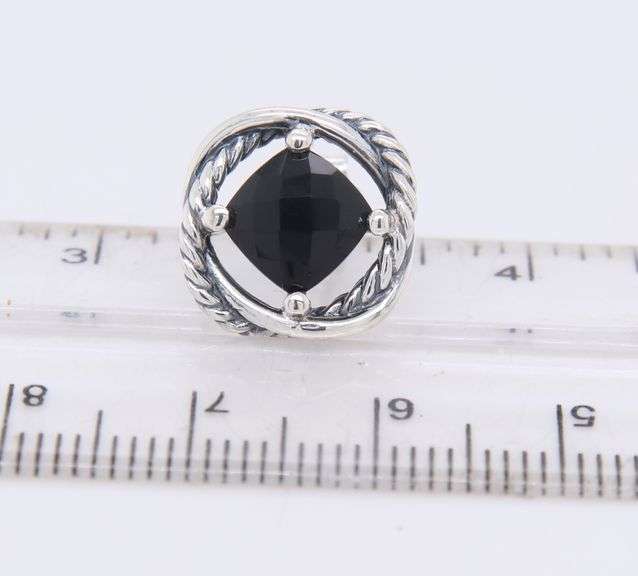 David Yurman Black Onyx Infinity Earrings