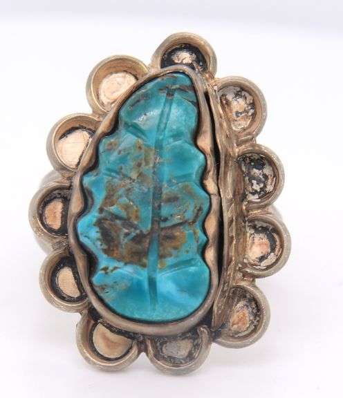 Vintage Sterling Silver Turquoise Ring