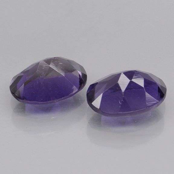 Collectors 2.05ct blue violet hue Iolite pair