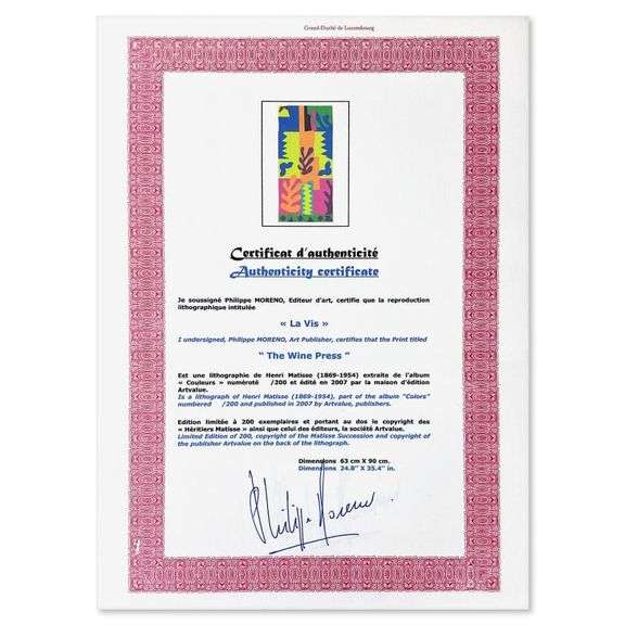 La Vis by Henri Matisse (1869-1954)