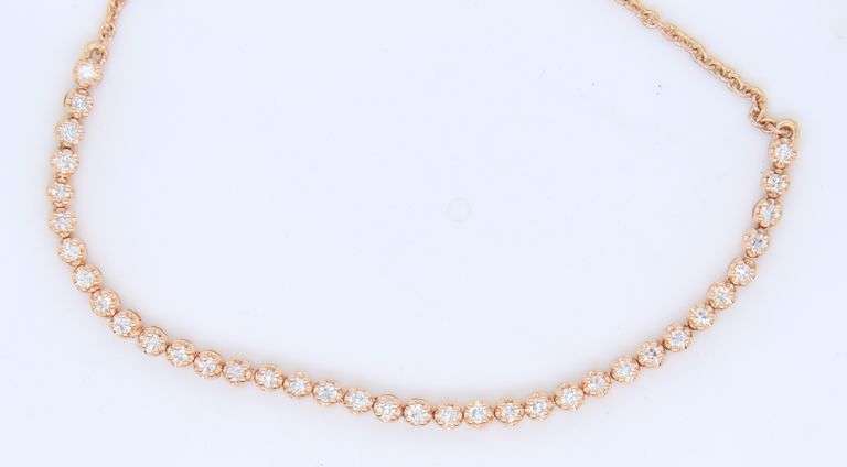 Sparkling Yellow Gold Diamond Flex Bracelet