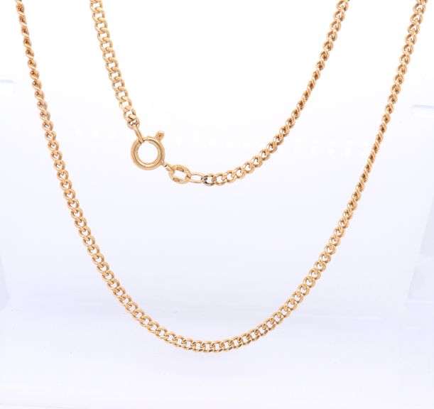 Incredible 18kt Yellow Gold Curb Link Chain Necklace