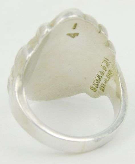 S. Kirk & Son Sterling Floral Repousse Ring, Size 4.5