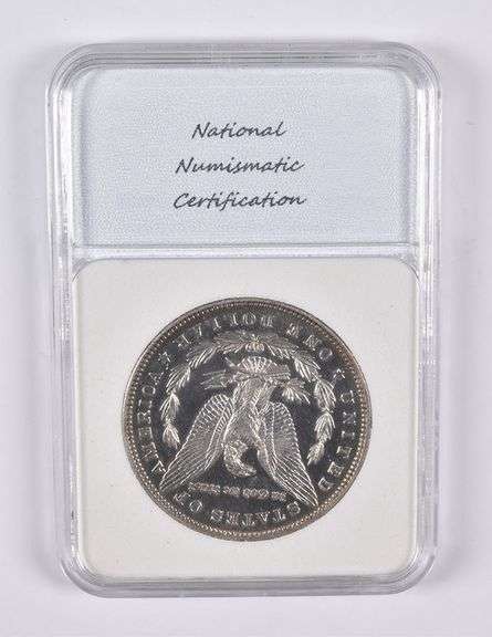 PR65 CAM 1884 Morgan Silver Dollar NNC Box