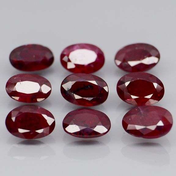 Tremendous 5.07ct natural blood red Ruby set