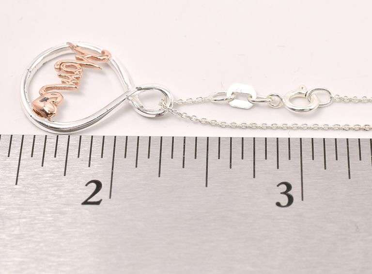 Mother's Day Pendant Necklace In Sterling Silver