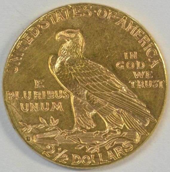 Choice BU 1925-D US $2.50 Indian Gold Piece. Lovely