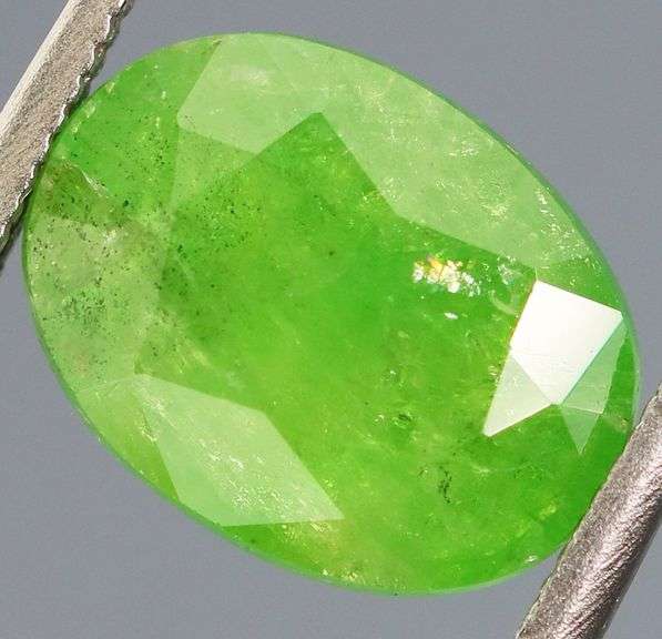 Lime green 2.44ct untreated Tanzanian Tsavorite Garnet