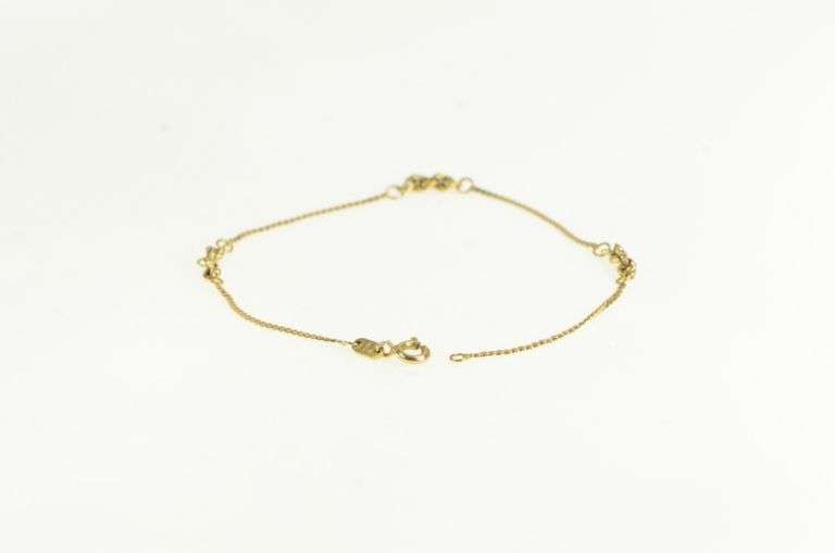 14K Yellow Gold Serpentine Rope Knot Chain Vintage Charm/Pendant