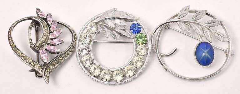 Random Pin Lot In Sterling Silver
