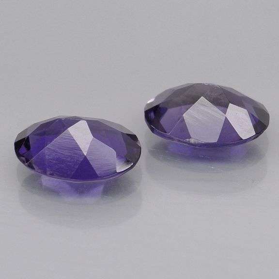 Dazzling 2.03ct blue violet hue Iolite pair