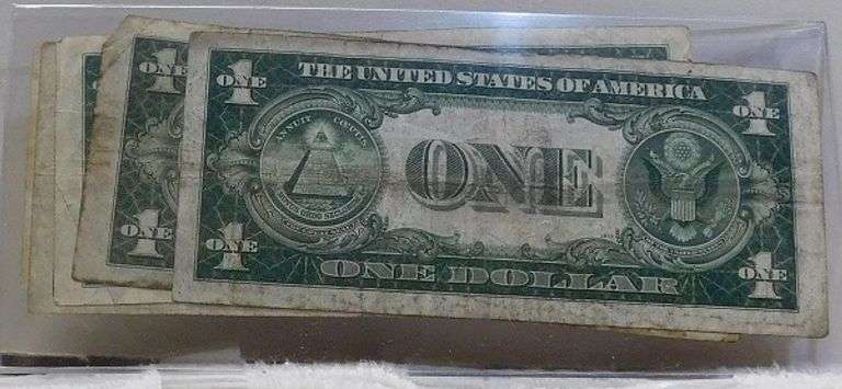 5 ea 1935-A $1. Sil Cert circ