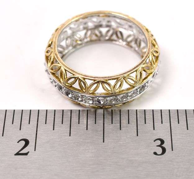 Vermeil CZ Ring In Sterling Silver