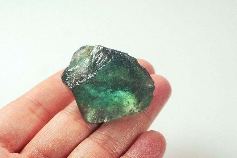 Glowing 158ct natural rough Flourite