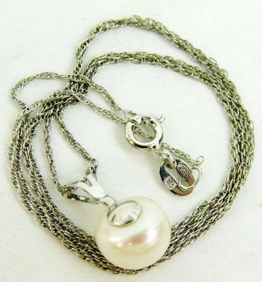 Sterling Silver Cultured Pearl Necklace