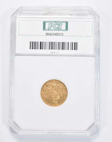 MS67 1909 $2.50 Indian Head Gold Quarter Eagle - Graded PCI