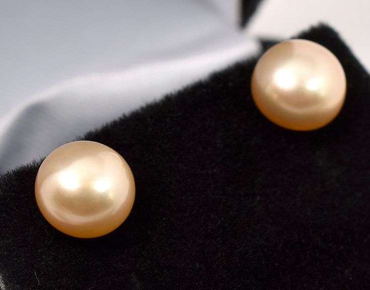 Pearl Stud Earrings In Sterling Silver