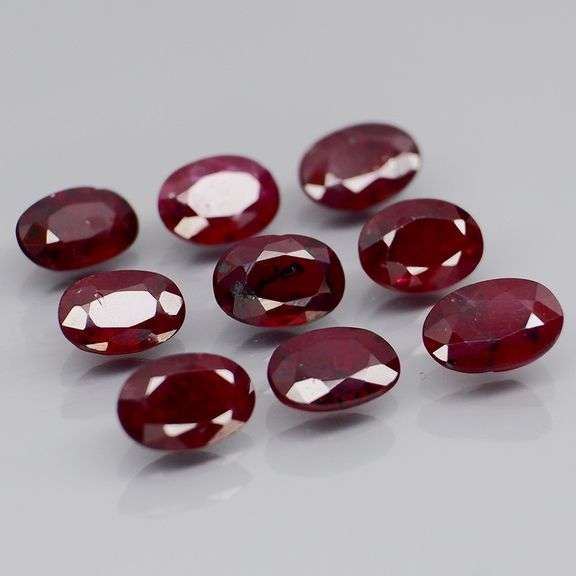 Tremendous 5.07ct natural blood red Ruby set