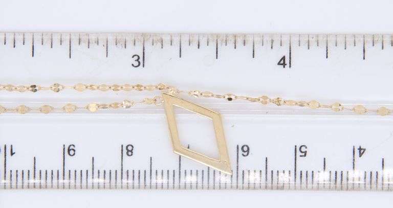 Gorgeous Yellow Gold Lana Petite Kite Tassle Necklace