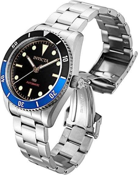 Invicta Black Dial "Batman" Bezel Automatic, New In Box.
