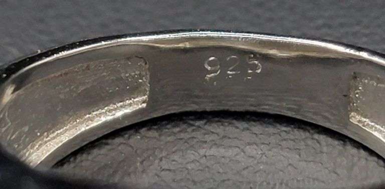 14 Kt White Gold Plate Men's Sparkling 2.35 Ct Mint Green Fire Moissanite Ring