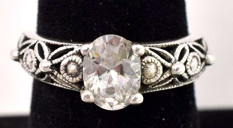 CZ Ring In Sterling Silver