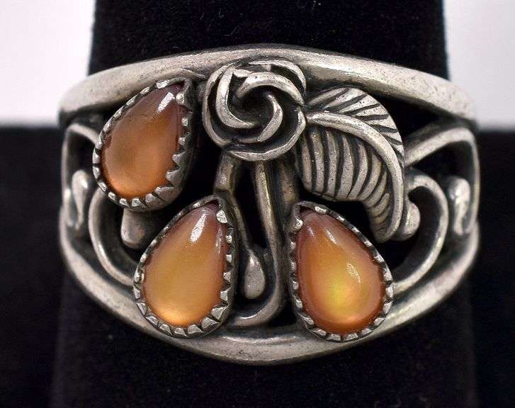 Brown Gemstone Ring in Sterling Silver