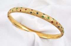 Colorful 14k Bangle