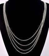 Multi-Strand Necklace In Sterling Silver
