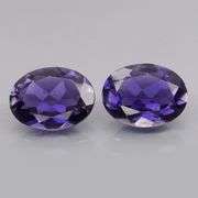 Dazzling 2.03ct blue violet hue Iolite pair