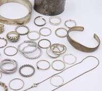 Group Lot of Vintage 925 Sterling Silver Jewelry