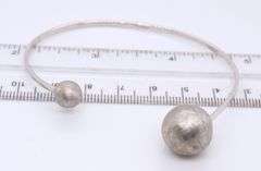 Lot of 2 Vintage 925 Sterling Silver Cuff Bangles