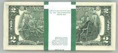 Superb Gem CU $200 Pack of 2017-A Series $2 Bills in Sequence (E)