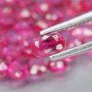 Gorgeous 4.48ct 45 piece mixed cut Ruby set