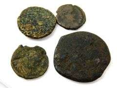 4 Ancient Roman Empire Coins