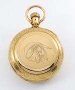 Rare 1882 Hampden Gold Filled Pocket Watch