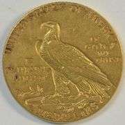 Very sharp 1909-D US $5 Indian Gold Piece. High end