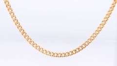 Incredible 18kt Yellow Gold Curb Link Chain Necklace