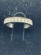 LADIES 14K WHITE GOLD AND DIAMOND BAND / RING