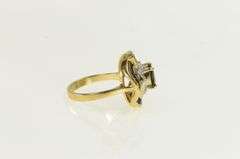 10K Yellow Gold 2.25 Ctw Natural Sapphire Ballerina Engagement Ring