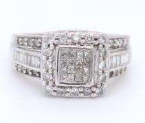 Amazing Invisible Set Diamond Halo Ring