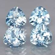 Superb quality 8.86ct 4 pc sky blue Topaz set